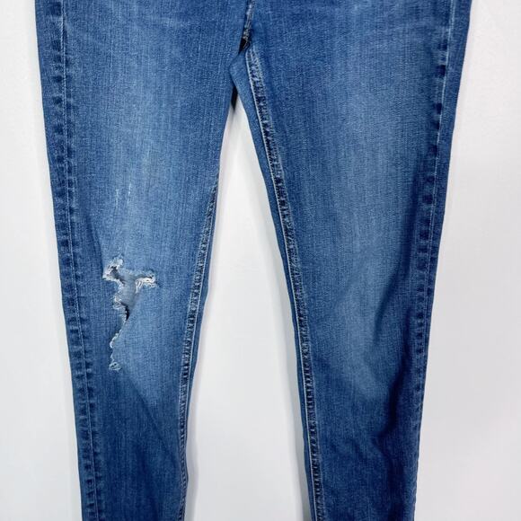 Rag & Bone Womens 27 The Skinny Jeans in La Paz Medium Wash Ripped Distressed - Picture 4 of 12